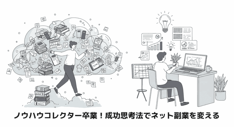 ノウハウコレクター卒業！成功思考法でネット副業を変える