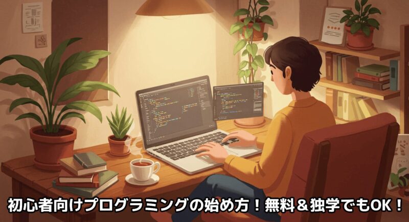 初心者向けプログラミングの始め方！無料＆独学でもOK！