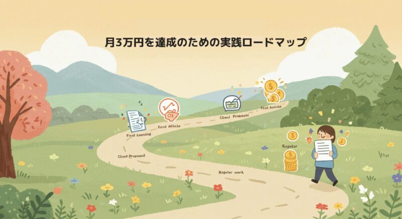 未経験から月3万円を達成するための実践ロードマップ