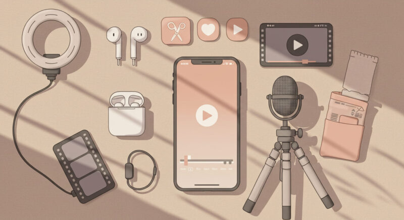 スマホ動画編集に必要なアプリ・機材一覧